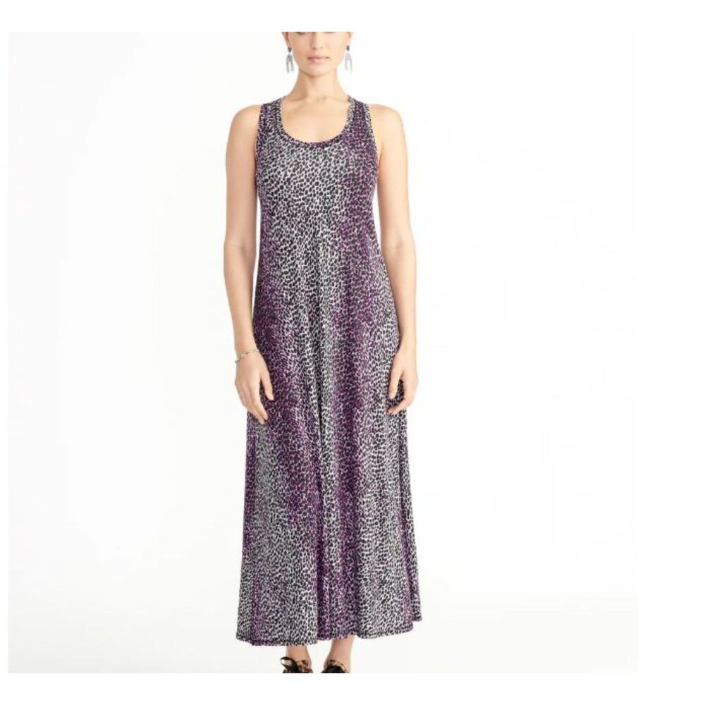 NEW Rachel Roy Samantha Dress 0X Bright Hyacinth Purple Cheetah Print NWT